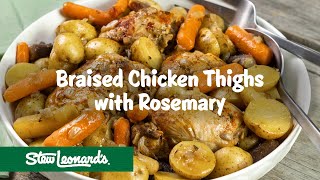 Braised Chicken Thighs with Rosemary  One Pan Meal [upl. by Erreid]