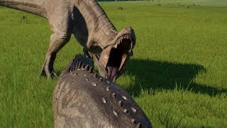 Majungasaurus VS TREX  Jurassic World Evolution [upl. by Noloc]