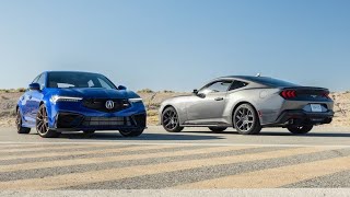 2024 Acura Integra Type S vs Ford Mustang EcoBoost High Performance Package HighContrast Contest [upl. by Navaj]