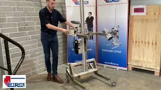 Lift amp Drive PRX Mobile Lift Trolley  Interchangeable Battery Pack  Lift Rite Ltd [upl. by Otrebla]