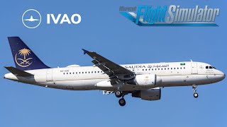 رحلة السعودية افتراضية MSFS2020 Flight No SVA1680 From OEJN TO OEAB quotIVAO Online quot [upl. by Ahsilam]