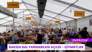 Bakıda bal yarmarkası açıldı  QİYMƏTLƏR [upl. by Nahgen]