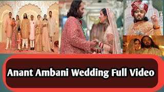 Anant Ambanis Wedding Full VideoGuest And PerformancesAnant Ambani Weds Radhika Merchant [upl. by Shoemaker5]