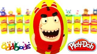 Huevo Sorpresa Gigante de Oddbods en Español de Plastilina Play Doh [upl. by Mendoza]