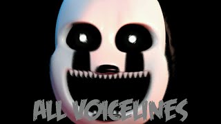 Nightmarionne  All Voicelines with Subtitles  Ultimate Custom Night [upl. by Enneirdna488]