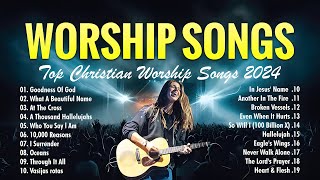 Top Christian Worship Songs 2024 ✝️ Best Gospel Praise Music Playlist [upl. by Chancellor]