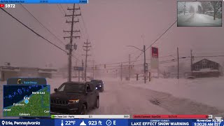 LAKE EFFECT SNOW  NE OH  LIVE STREAM ARCHIVE [upl. by Atirres]