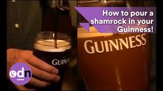 How to pour a shamrock in your Guinness [upl. by Phila]