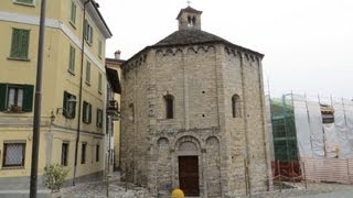 San Giovanni Battista baptistery Battistero San Giovanni Battista Lenno Lombardy Italy Europe [upl. by Gerbold422]