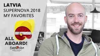 Supernova 2018 – My top 5 Eurovision 2018 – Latvia [upl. by Hewe]