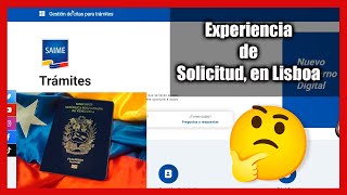 Solicitud de pasaporte venezolano en Lisboa [upl. by Milicent]