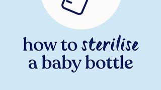 Baby Bottle SterilizationSafeampEffectiveHome remedyparentingmothersparsh [upl. by Erin]