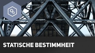 Statische Bestimmtheit  Fachwerke und statisches Gleichgewicht 6 [upl. by Enirok]