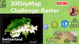 30daymapchallenge  Raster  Create NDVI Animation from MODIS data [upl. by Hanikehs]