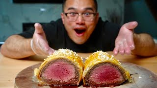 I Make Chef Ramsay BEEF WELLINGTON at Home  MUKBANG [upl. by Namyh]