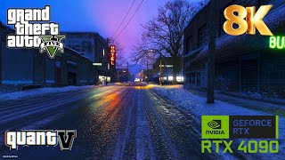 8K GTA V Next Gen or GTA VI  QuantV free  ENB  Reshade RTX 4090 Max Settings Gameplay [upl. by Helenka]