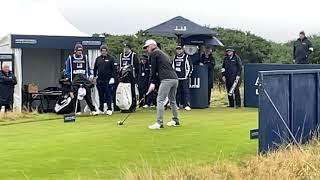 Jesper Svensson Driver Swing Slomo St Andrews 10th hole day 4 Dunhill Links 2024 [upl. by Lorita]