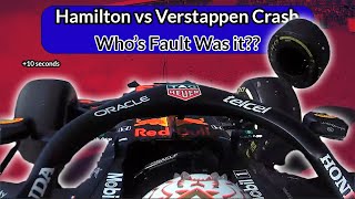 Hamilton vs Verstappen Crash Whos fault was it Was the penalty fair 2021 British GP Silverstone [upl. by Uball112]