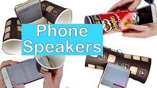 6 phone speaker ideas DIY [upl. by Ogdon]