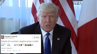 Donald Trumps Mysterious Covfefe Tweet Prompts Confusion [upl. by Lenrad]