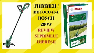 Trimer electric bosch 240wmotocoasa electrica mica review [upl. by Reich]