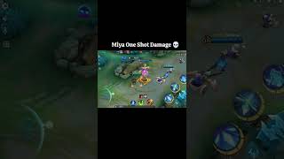 Miya One Shot Damage 💀 viralvideo ytshorts mobilelegends shorts [upl. by Garry]