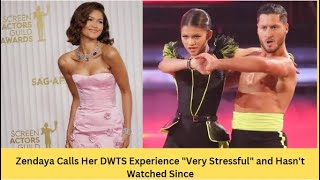 Zendaya Reflects on quotVery Stressfulquot Time on Dancing with the Stars latestcelebritynews zendaya [upl. by Blanchette]