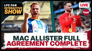 MAC ALLISTER FULL AGREEMENT COMPLETE  Liverpool Transfer News Update [upl. by Danby256]