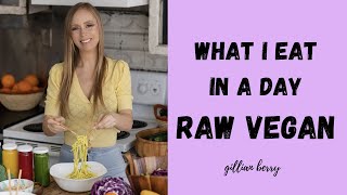 WHAT I EAT IN A DAY RAW VEGAN [upl. by Eneluqcaj87]