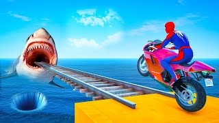 GTA 5 EPIC RAGDOLL SHOW SPIDERMAN VS COLOUR MINIONS FALLS amp FAILS LIVE GTA V [upl. by Fasta91]