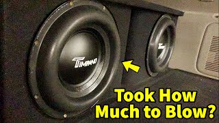 What Does it REALLY Take to BLOW This Subs Timpano T2500 Review [upl. by Tab532]