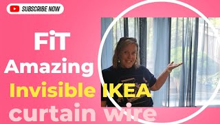 How to fit the IKEA Dignitet curtain wire [upl. by Esnahc]