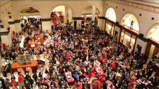 Wanamaker Organ Flash Opera at Macys  Hallelujah Chorusmov [upl. by Bobbye]