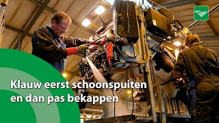 Klauwbekapper adviseert schoonspuiten Als je stront in pakt pak je stront uit [upl. by Ecire]