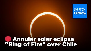 🔴 Watch the annular solar eclipse over Argentina and Chile  euronews 🇬🇧 [upl. by Yleme]