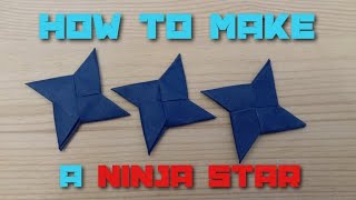 Origami How to make easy 🥷 Ninja Star ⭐ made with postit 1 [upl. by Ellah892]