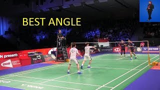 Kevin SanjayaMarcus Gideon vs MAhsanHendra Setiawan Denmark Open [upl. by Murage735]