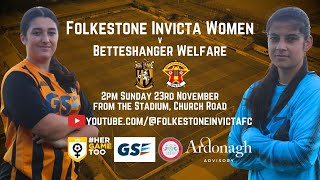 Live Stream  Folkestone Invicta Women v Betteshanger Welfare Development  SECWFL Cup  31124 [upl. by Dominus]