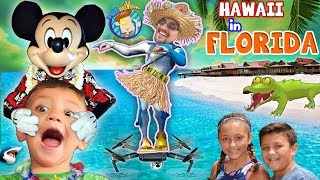 HAWAII in FLORIDA Disneys Polynesian Resort Hotel FUNnel Family Learns to Hula vlog [upl. by Assiar]