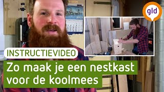 Nestkast voor koolmees maken Bekijk deze DIY video [upl. by Kooima]