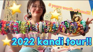 ⭐️2022⭐️ KANDI TOUR cuffs singles bags and more [upl. by Clywd101]