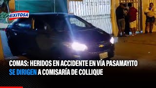 🔴🔵Comas Heridos en accidente en vía Pasamayito se dirigen a comisaría de Collique [upl. by Ned]