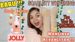 SCARLETT WHITENING BODY LOTION JOLLY REVIEW  Marta Christina [upl. by Novy]