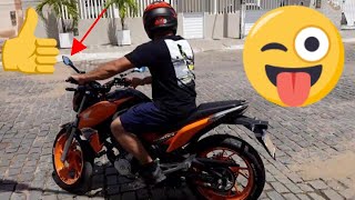 CB TWISTER 2019 LARANJA  PERSONALIZADA  Carlos Rods Motovlog [upl. by Rinna]