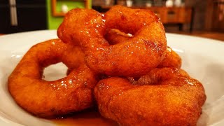 Receta dulce Picarones peruanos [upl. by Adgam282]