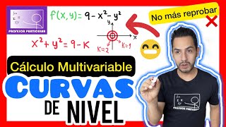 ✅CURVAS de NIVEL Ejemplo 1  𝙁𝙖𝙘𝙞𝙡í𝙨𝙞𝙢𝙤 💯​😎​🫵​ CÁLCULO MULTIVARIABLE [upl. by Laitselec]