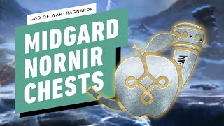 God of War Ragnarok  All Nornir Chests Midgard [upl. by Linnet]