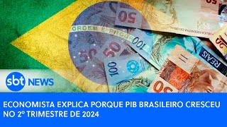 Economista explica porque PIB brasileiro cresceu no 2º trimestre de 2024 [upl. by Aiet]