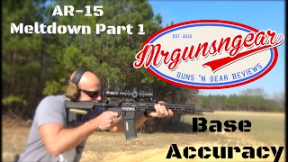 Melonite vs Chrome Lining AR15 Meltdown Base Accuracy Test HD [upl. by Athal]