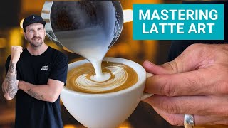 How to Pour Better Latte Art Advice for Beginners [upl. by Deadman305]